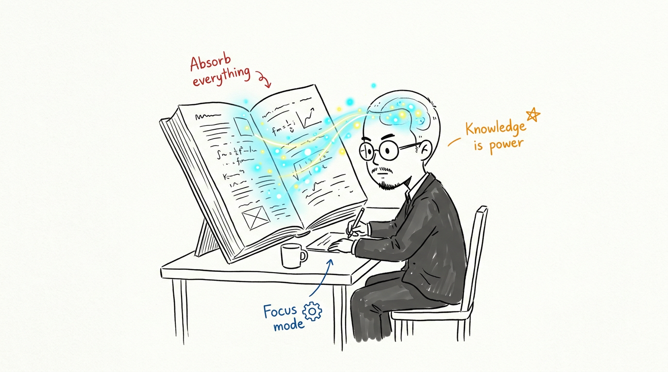 Dr Non absorbing knowledge — one hundred readings, still learning